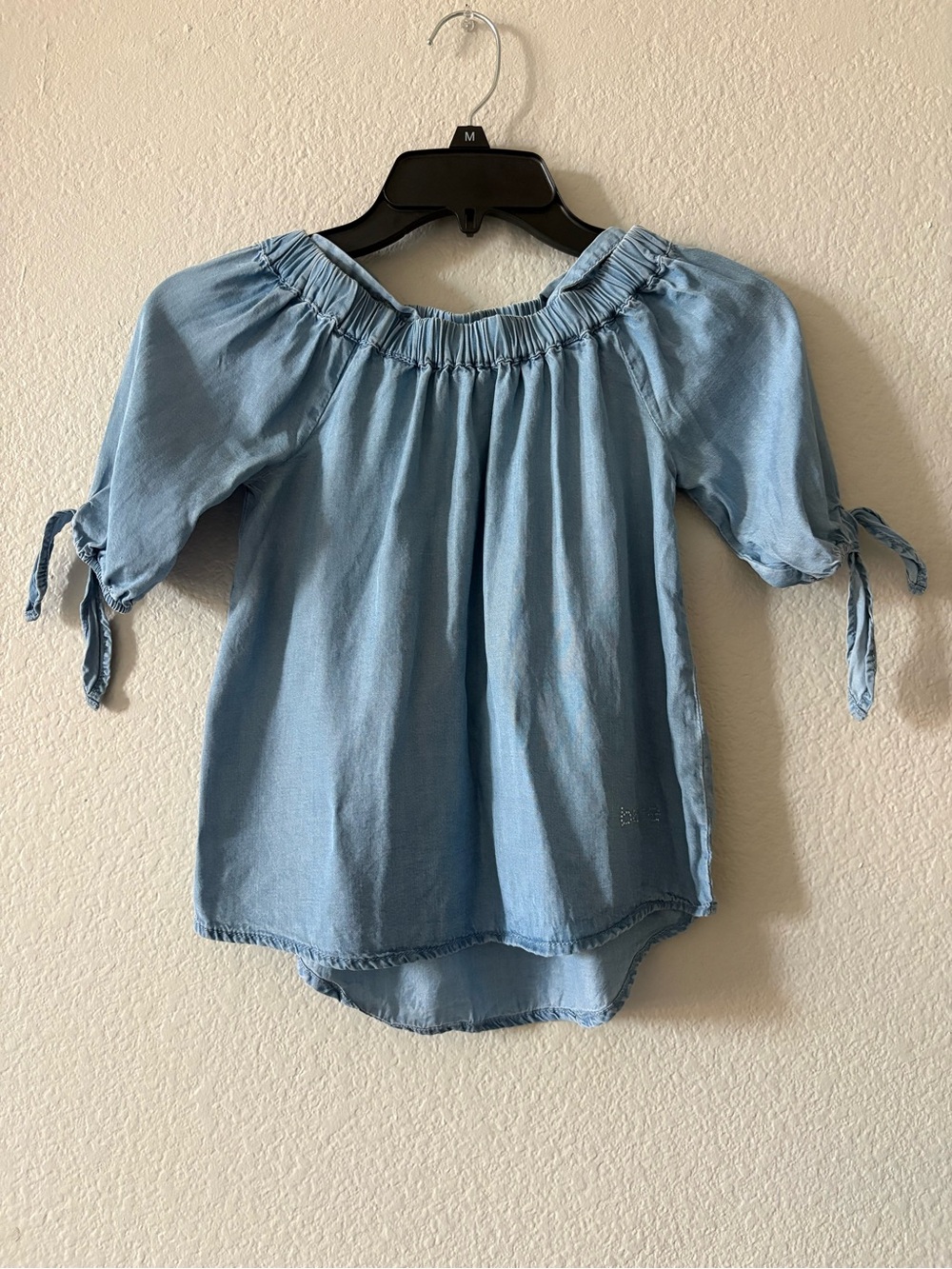 Girls Bebe cold shoulder top